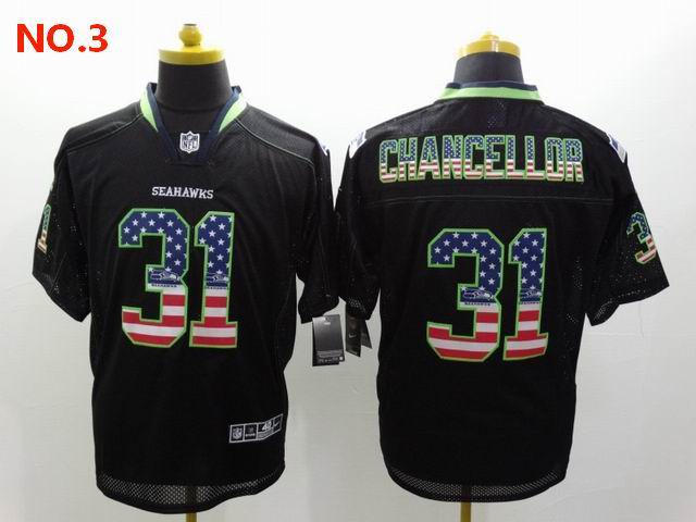 Men's Seattle Seahawks #31 Kam Chancellor Jersey NO.3;